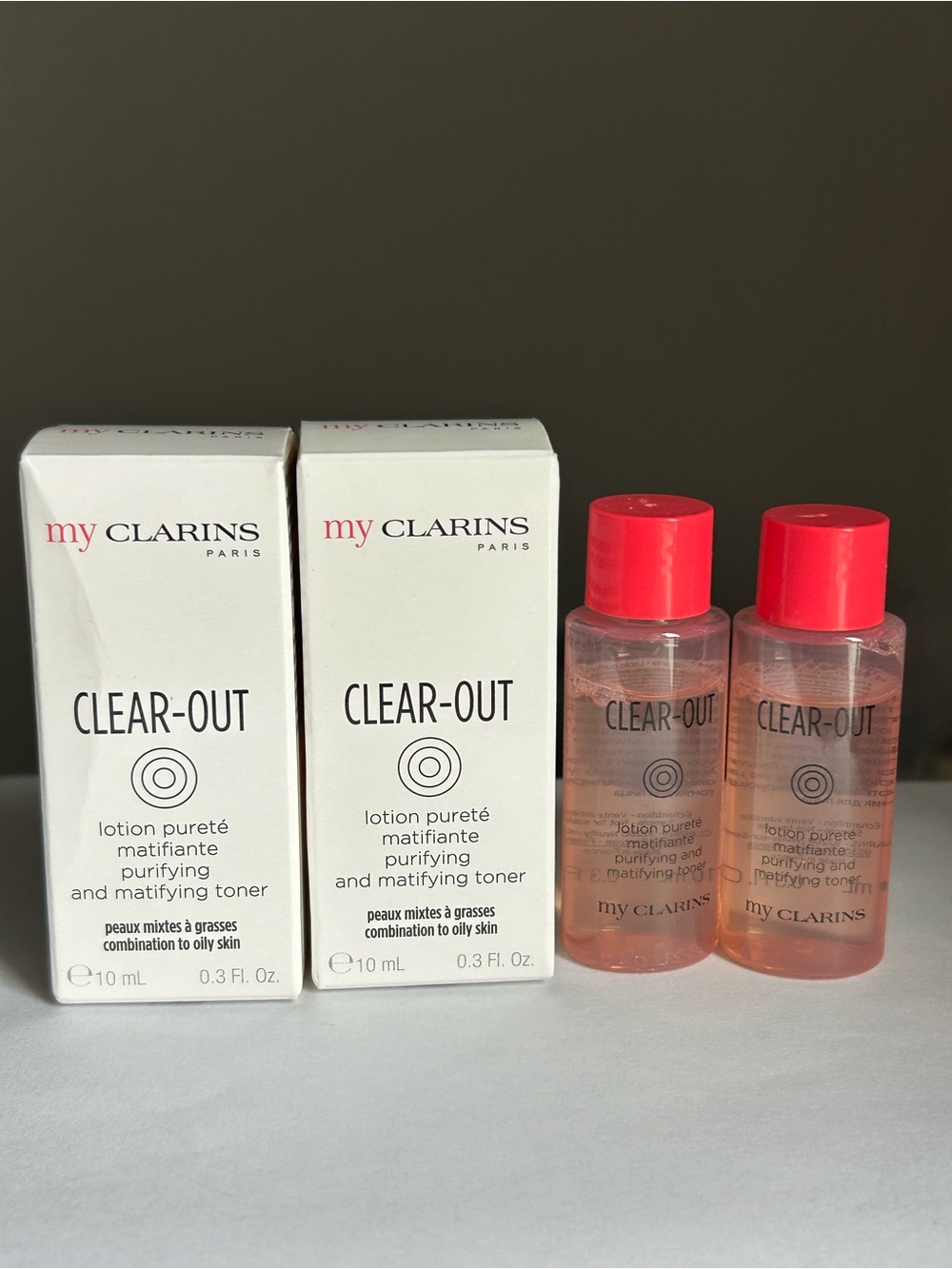 10mlx2 Clarins Clear-Out Purifying & Mattifying Toner